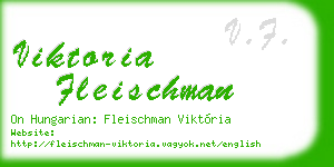viktoria fleischman business card